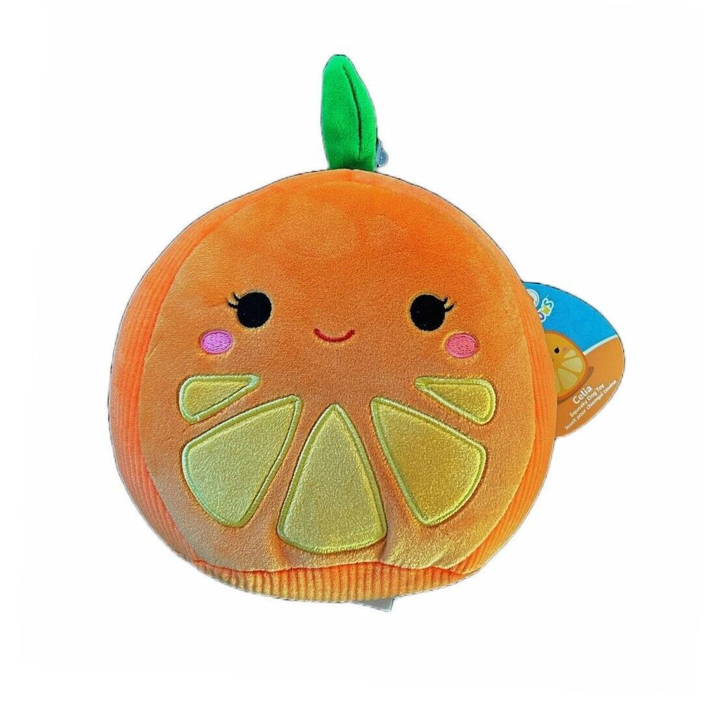 Squishmallows Celia The Orange 8" Squeaky Dog Toy‎ Plush For Pets Super Soft NWT